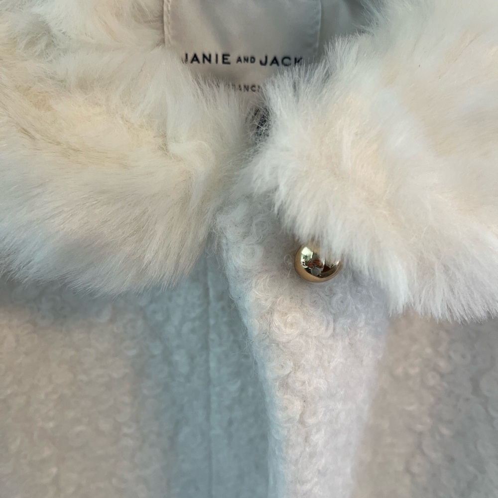 Janie and Jack White Faux Fur Women's Coat